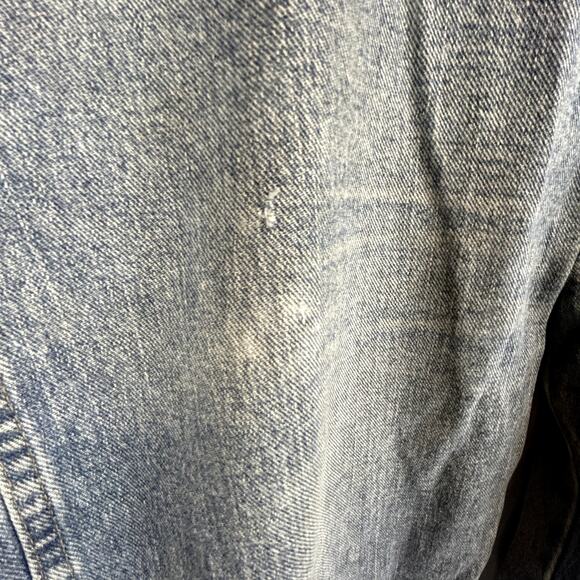 Wrangler Jeans 40x30  heavy denim men's pants distressed flaws - Picture 9 of 16